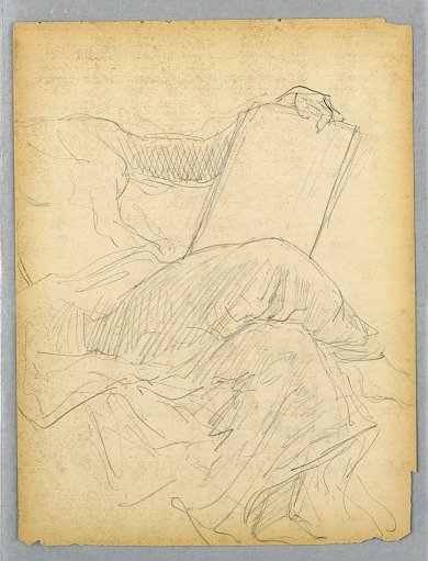 Sketch of Seated Woman for National Academy of Design Tympanum