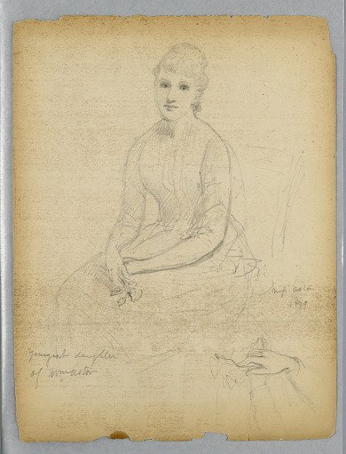 Sketch for Portrait of the Youngest Daughter of William Astor
