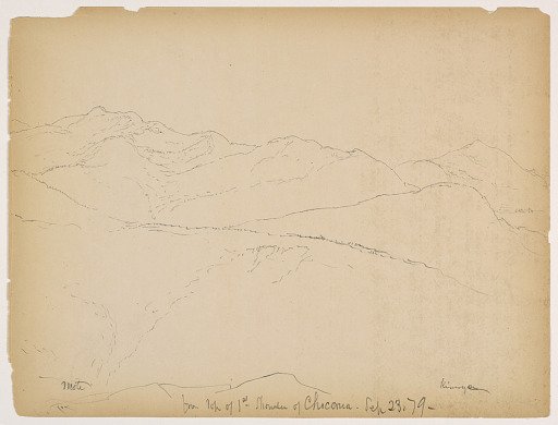 Sketch from Shoulder of Mount Chocorua