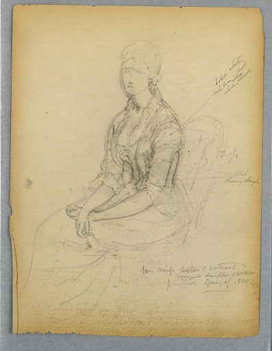 Sketch for Portrait of Miss Astor