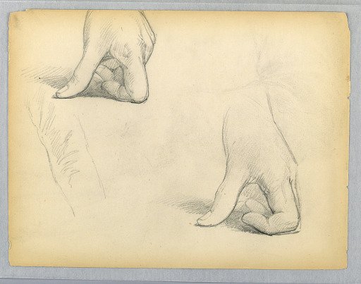Two Sketches of a Left Hand