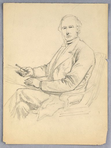 Sketch for Portrait of a Seated Man