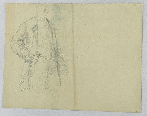 Sketch for Portrait of Mr. Samuel Ward Sr., Standing with Hand in Pocket