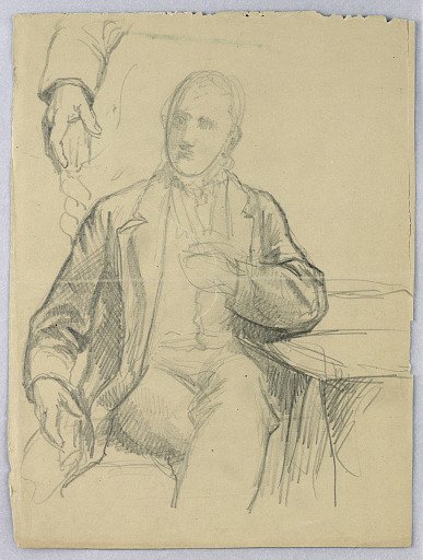 Sketch of Man Seated in Armchair