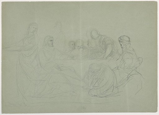 Mary Washing the Feet of Christ