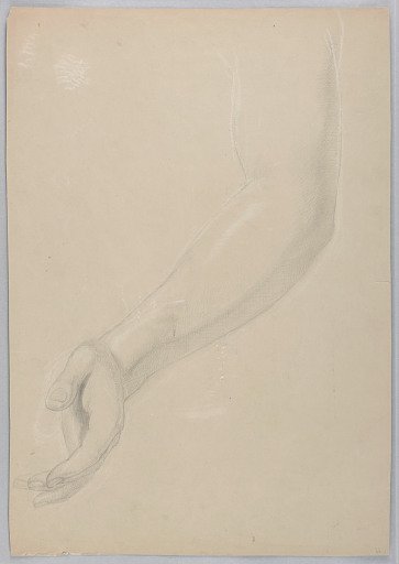 Study of Left Arm for "Christiana and Her Family Passing through the Valley of the Shadow of Death"