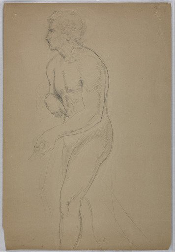 Study of a Male Nude for "Tribute Money"