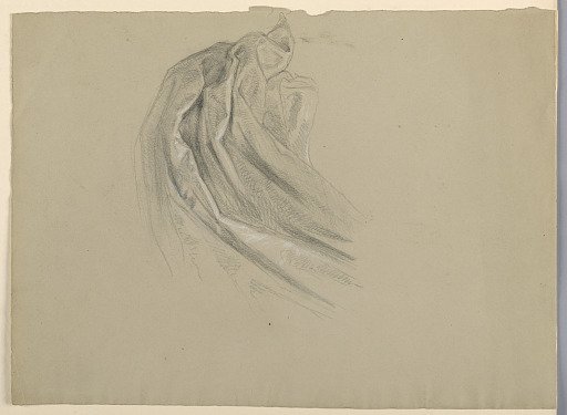 Drapery Study for "A Magdalen"