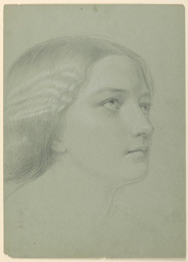 Study of a Woman's Head for "A Magdalen"