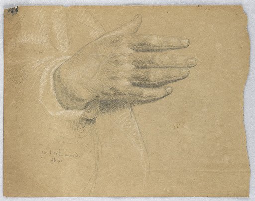 Study of Hand for "Martha Reproved"