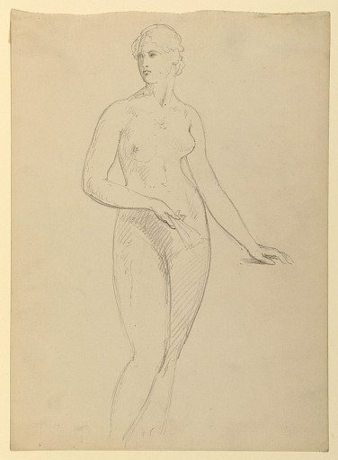 Female Nude, Study for Portrait of Mrs. Henry Schieffelin
