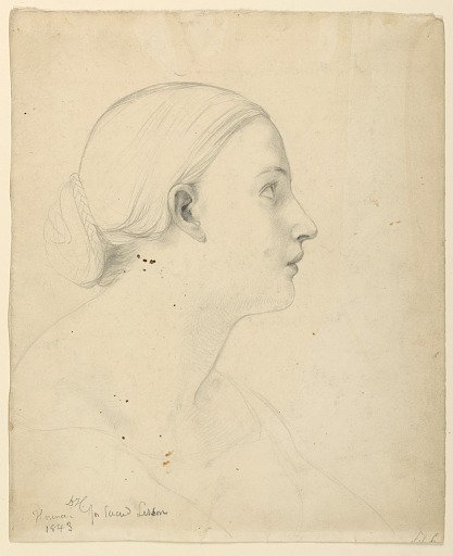 Study of a Woman's Head for "Sacred Lesson"