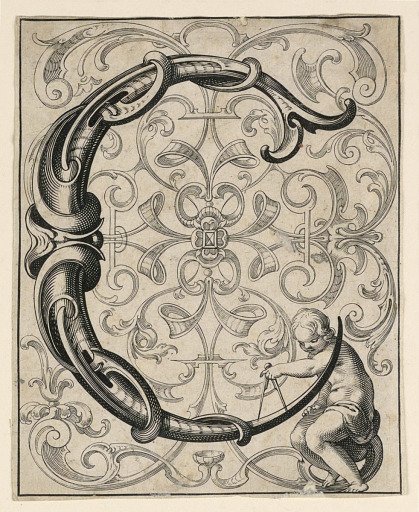Panel with the Letter "C" from the "Newes ABC Büechlein"