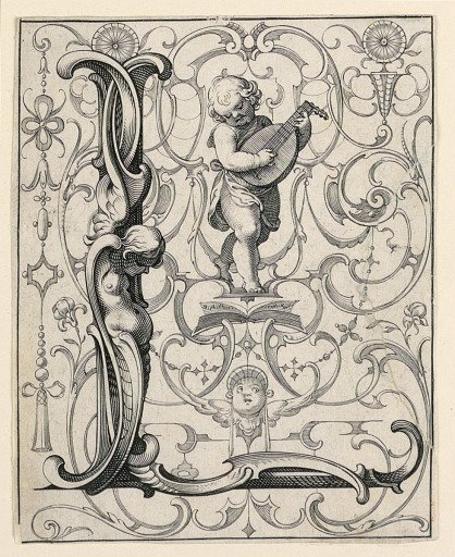 Panel with the Letter "L" from the "Newes ABC Büechlein"