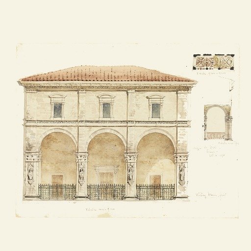 Loggia del Papa o dei Nobile (Loggia of the Pope or the Nobility), Siena, Italy