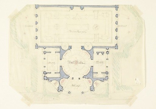 Sketch plan for proposed Morgan Library Museum