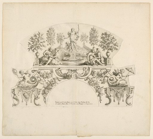 Fan leaves, Eighth and ninth plates of the set, "Divers Desseins de grands Eventails, Encrans, et autres Ornamens, inventés et gravés par Nicolas Loire"