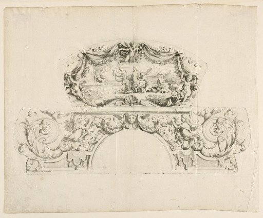 Fan leaves, Eighth and ninth plates of the set, "Divers Desseins de grands Eventails, Encrans, et autres Ornamens, inventés et gravés par Nicolas Loire"