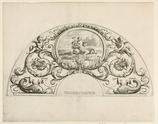 Fan leaves, Third and fourth plates of the set, "Divers Desseins de grands Eventails, Encrans, et autres Ornamens, inventés et gravés par Nicolas Loire"