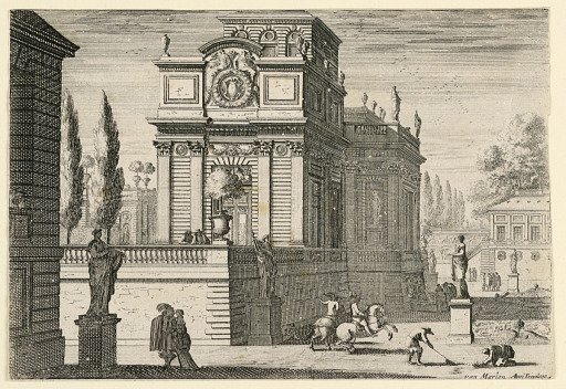 A park of a castle