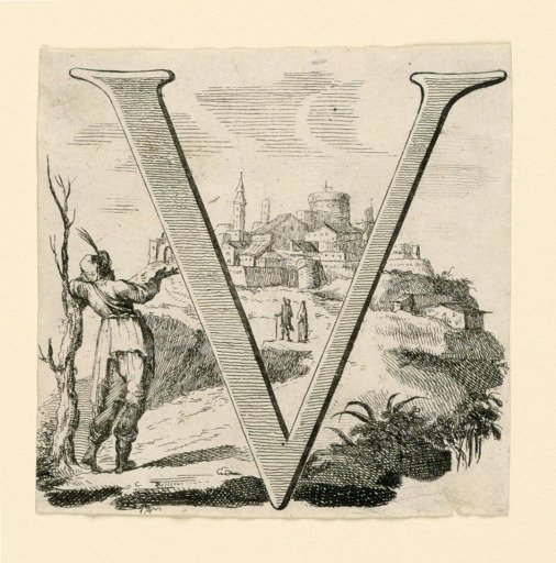 Figural Letter V