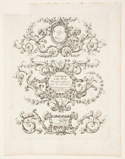 Frieze, from the set, "Ornemens à la Mode"