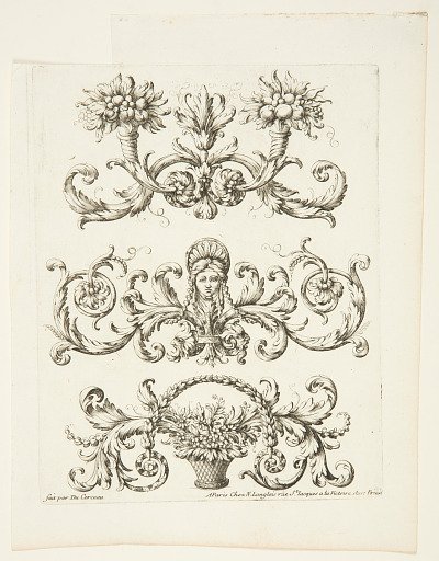 Frieze, from the set, "Ornemens à la Mode"