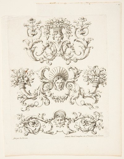 Frieze, from the set, "Ornemens à la Mode"