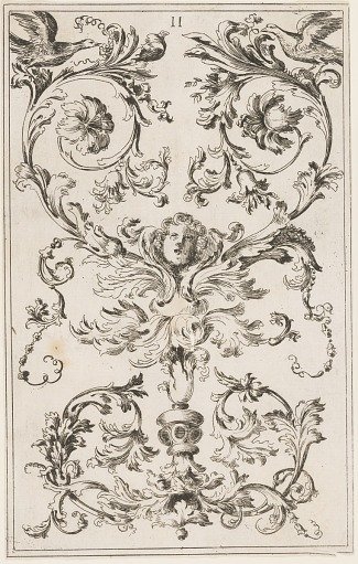 Leaf from an ornament suite of arabesques