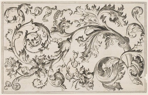 Leaf for an ornament suite of arabesques