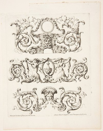 Frieze, from the set, "Ornemens à la Mode"