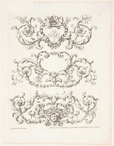 Frieze, from the set, "Ornemens à la Mode"