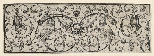 Frieze with Birds, Flowers, Wreaths and Scrolls