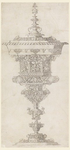 Standing Cup with Cover, from "Novum opus cratero graphicum..."