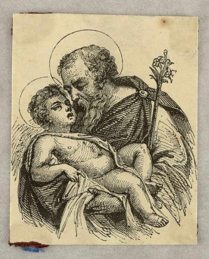 Vignette, Saint Joseph with the Christ Boy