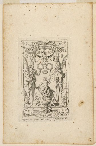 Grotesque with Deities. Plate 03 “Jupiter,” 2nd state