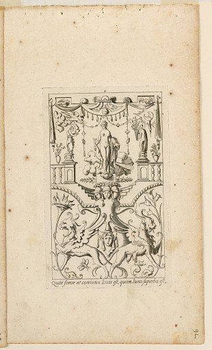 Grotesque with Deities. Plate 04 “Juno,” 2nd state