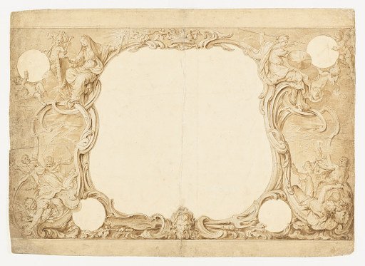 Design for an Ornamental Border Used for the Surround to the General Chart in John Pine's "Tapestry Hangings in the House of Lords"