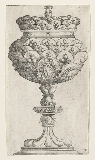 Covered Goblet with Lilies of the Valley