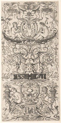 Ornament Panel Inscribed "Victoria Augusta"
