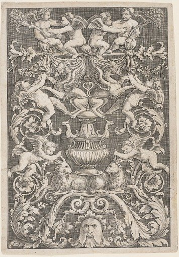 Grotesque with Putti and Manticore