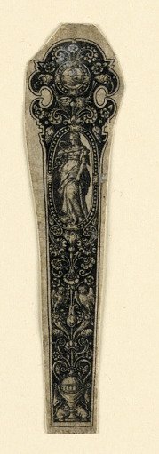 Design for a Knife Handle Showing Prudence