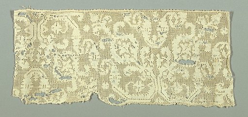 Fragment of cutwork