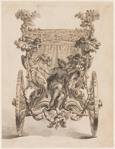 Drawing for the Rear of the Third Carriage of the Prince of Liechtenstein