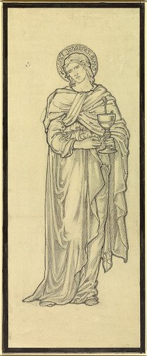 St. John, Cartoon for Carlisle Window, Paisley Abbey, Scotland