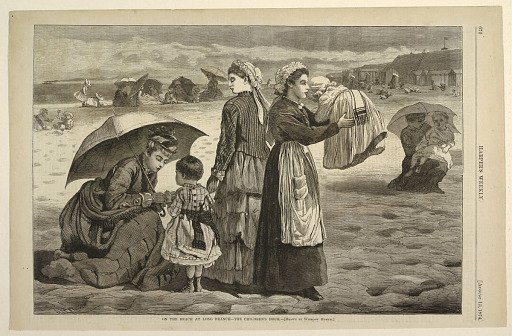 On the Beach at Long Branch – The Children's Hour