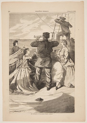 The Approach of the British Pirate "Alabama"