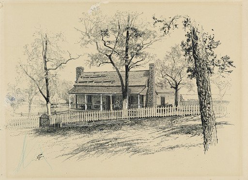 Farmhouse of H. P. Bottom Near Rousseau's Position