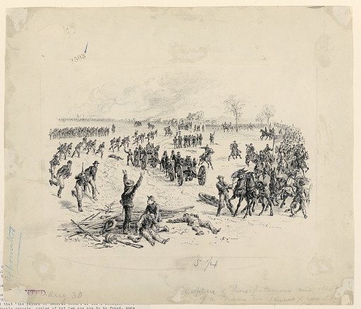 Capture of Guns and Destruction of a Confederate Wagon Train