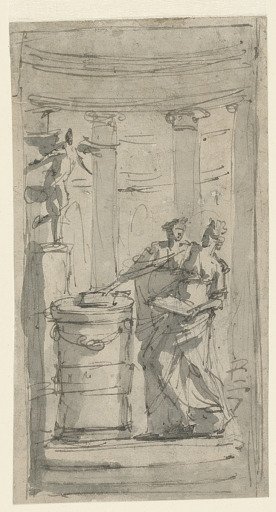 Two Vestals at an Altar